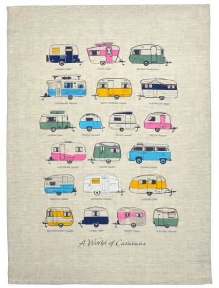 Tea Towel - World of Caravans