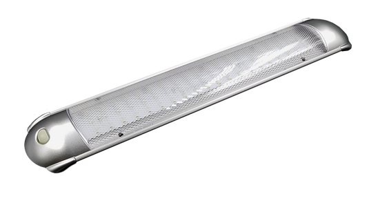 LED light, Rectangular 383 x 71mm, Silver, Warm White