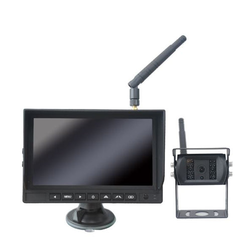Wireless 1080p Full HD Camera System - 7” monitor removable with suction cup