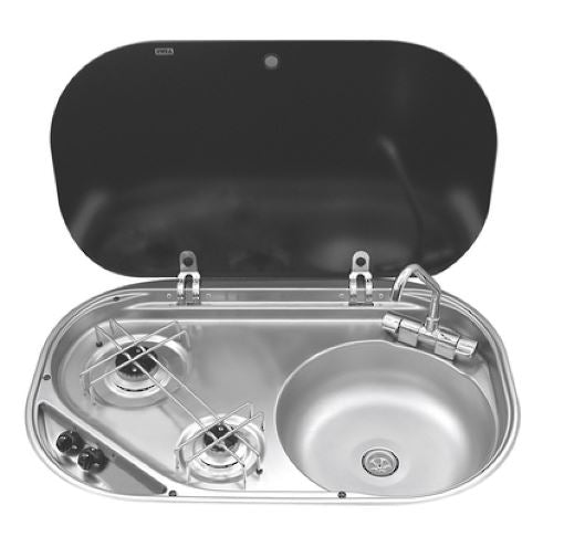 Dometic 2 Burner Hob with RH Sink and Tap